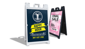 a frames ads black and white option on white background