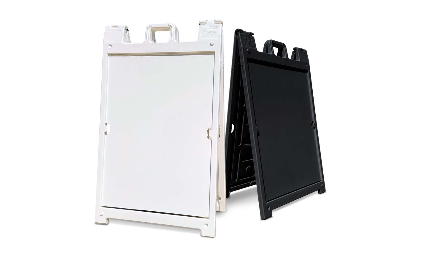 white and black a frame on white background
