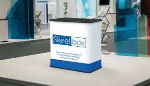 podium stand at trade show