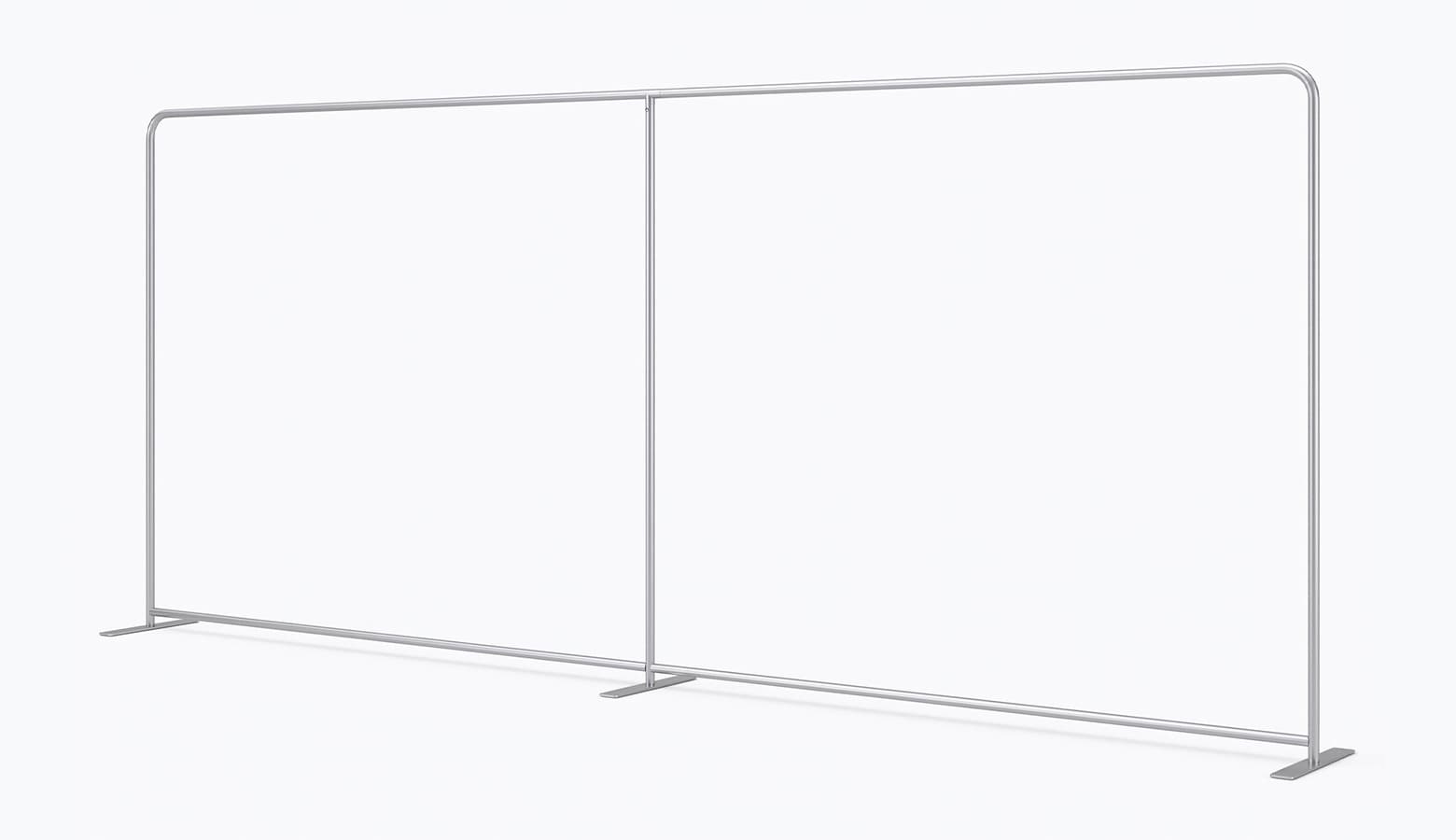 fabric backdrop frame on off white background