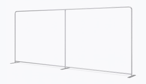 fabric backdrop frame on off white background