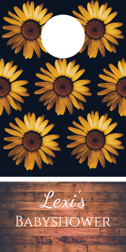 Sunflower Cornhole board 