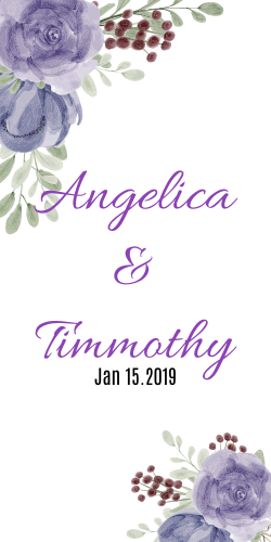 Purple wedding flower