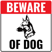 Beware of Dog Sign Template