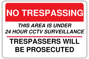 Trespassers Will Be Prosecuted Sign Template