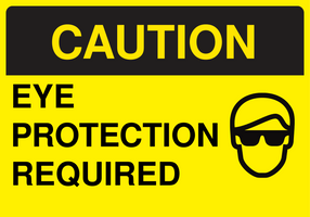  Caution Eye Protection Signs-Eye Protection Required Sign Template