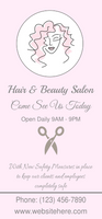 Hair & Beauty Salon Retractable Banner Template