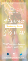 Harvest Thanksgiving Service Retractable Banner Template