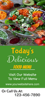 Todays Delicious Food Menu Retractable Banner Template