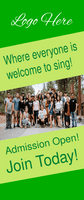 Singing Choir Group Retractable Banner Template