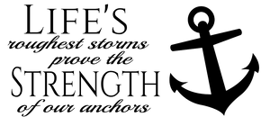 Life's Anchor Decal Template