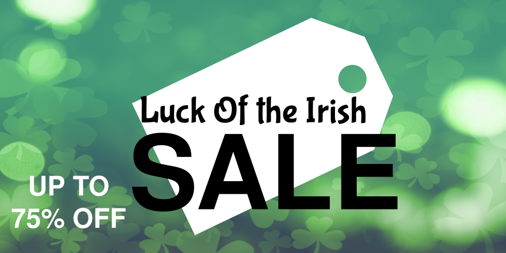 Luck of the Irish Sale Vinyl Banner Template
