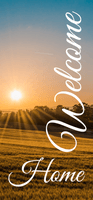 Welcome Home Sun Rise Retractable Banner Template