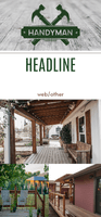 Patio Handyman Company Name Retractable Banner Template