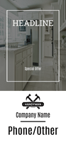 Custom Cabinetry Woodworking Retractable Banner Template