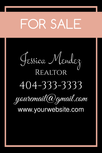 For Sale Real Estate Informational Sign Template