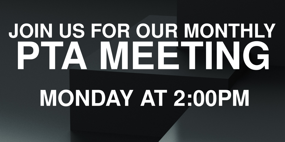 Join Us For Our Monthly PTA Meeting Vinyl Banner Template