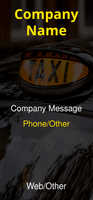 Taxi Service Retractable Banner Template