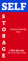 Self Storage Blue and Red Retractable Banner Template