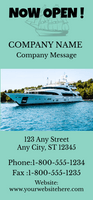 Now Open Boat Service Retractable Banner Template