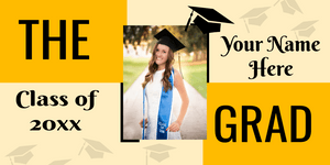 The Grad Class Of 20xx Vinyl Banner Template