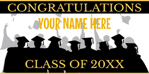 Congratulations Class Of 20XX Vinyl Banner Template