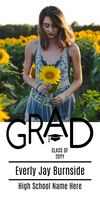 Graduate Class of 20XX with Photo Vinyl Banner Template