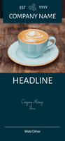 Coffee Shop Company Name Here Retractable Banner Template