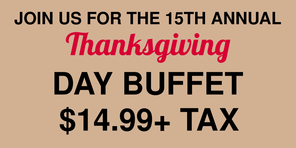 Join Us for the Thanksgiving Day Buffet Vinyl Banner Template