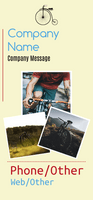 Bike Rentals with Photos Company Name Retractable Banner Template