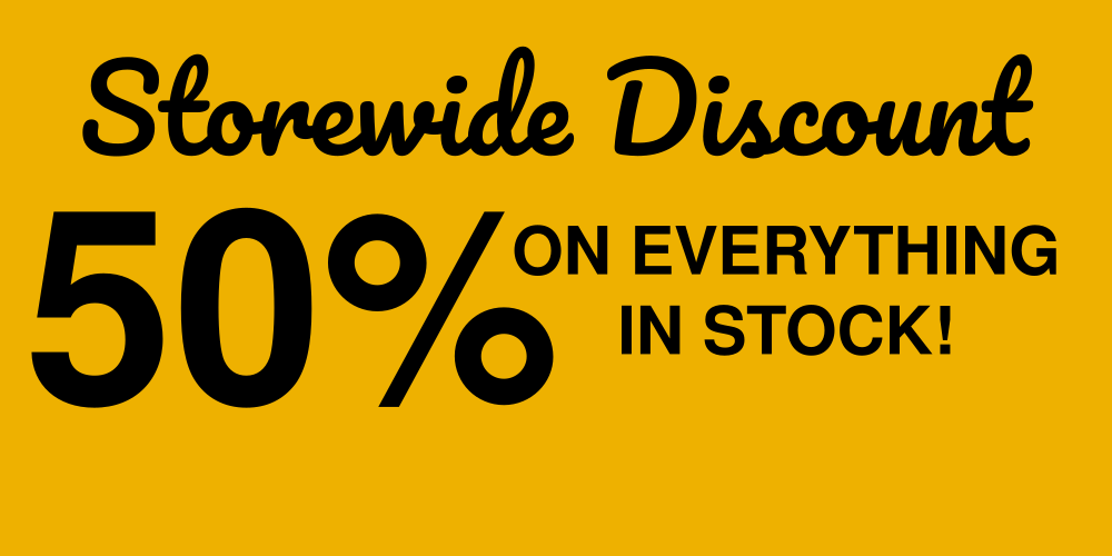 Orange and Black Storewide Discount Vinyl Banner Template