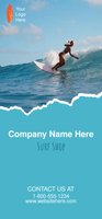 Surf Shop Business Retractable Banner Template