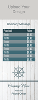 Boat Rental Product Item Pricing Retractable Banner Template