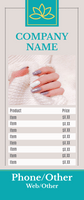 Nail Salon Item List Retractable Banner Template