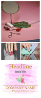 Nail Salon Company Name with Photos Retractable Banner Template