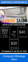 Tanning Salon Special Retractable Banner Template