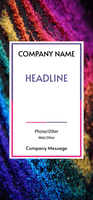 Multi Colored Beauty Consulting Retractable Banner Template