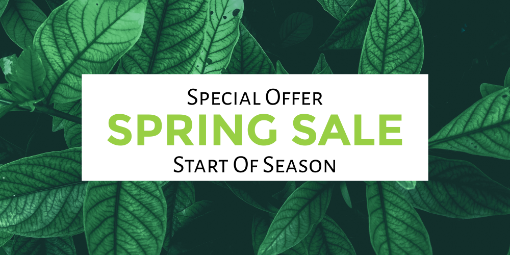 Green Modern Leaves Seasonal Vinyl Banner Template