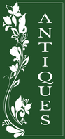 Green and White Antique Boutique Shop Retractable Sign Template