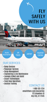 Fly Safely With Us Airline Retractable Banner Template