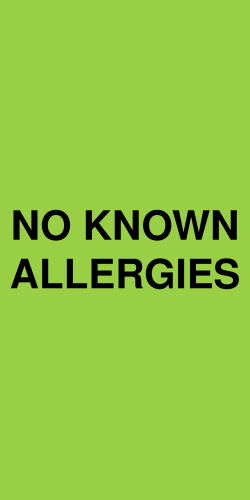No Known Allergies