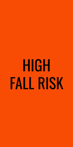 HIGH FALL RISK