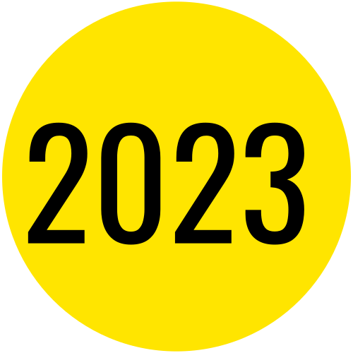 2023 Circle Rolled Sticker