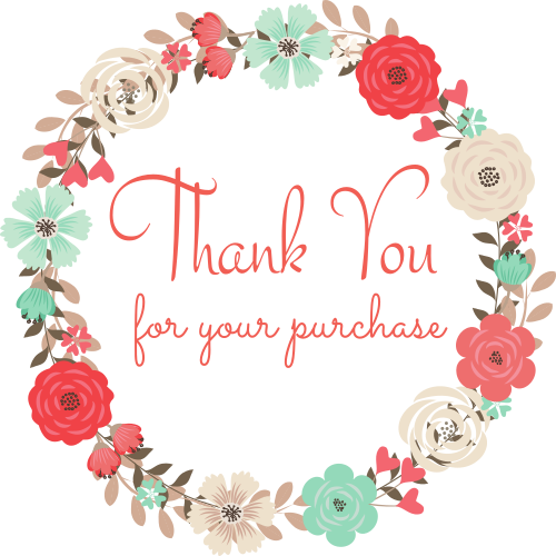 Floral Circle Rolled Sticker