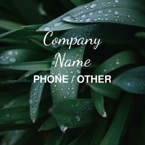 COMPANY BUSINESS LABEL