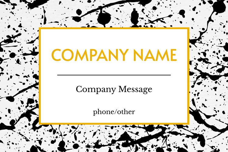 COMPANY BUSINESS LABEL