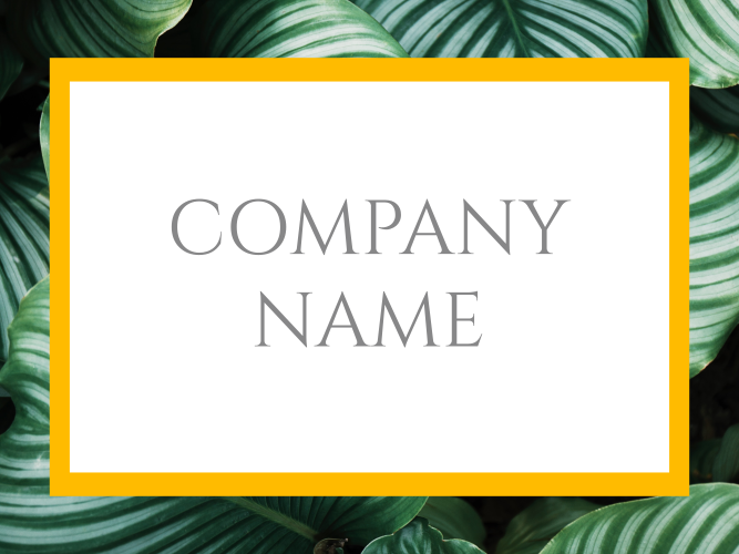 COMPANY BUSINESS LABEL