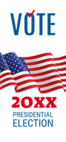 Vote Presidential Election 20XX Campaign & Political Retractable Banner Template