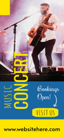 Music Concert Visit Us Retractable Banner Template