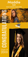 Congratulations Grad Custom Name and Photos Vinyl Banner Template